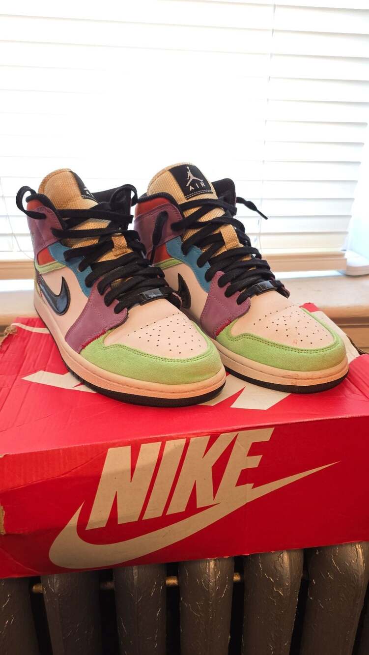 Air Jordan 1 Mid SE Multicolor CW1140-100 - Picture 3 of 8